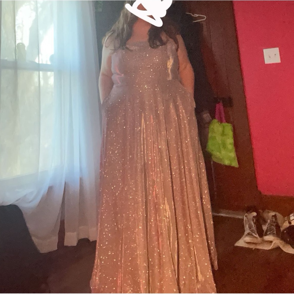 Purple Sparkly Prom Dress